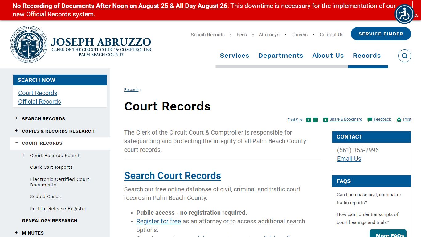 Court Records | Clerk of the Circuit Court & Comptroller ...
